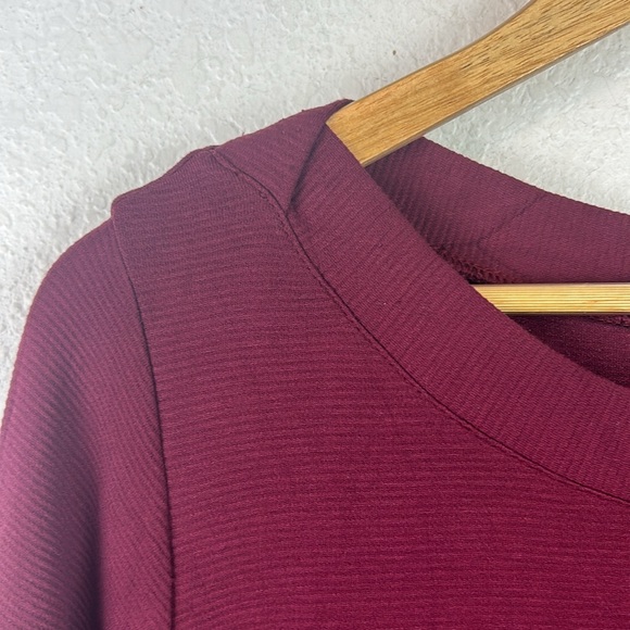 J.Jill Wearever Collection Stretch Midi wine Dress 1X - Picture 4 of 7